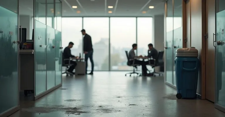 What are the signs of a poorly cleaned office