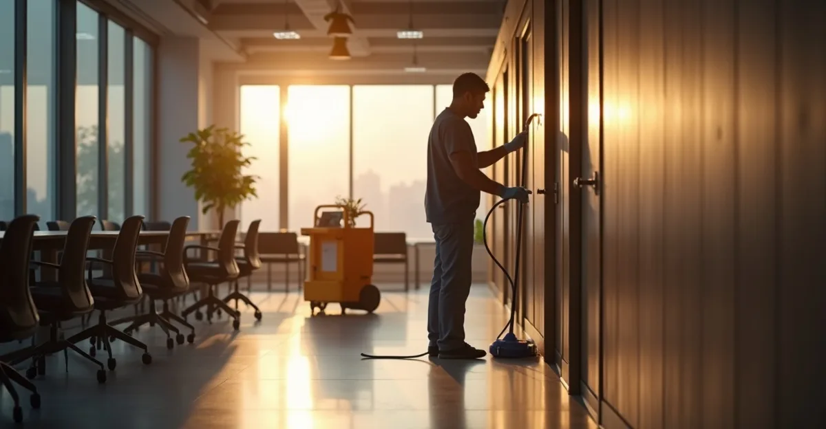 What does commercial cleaning cover?