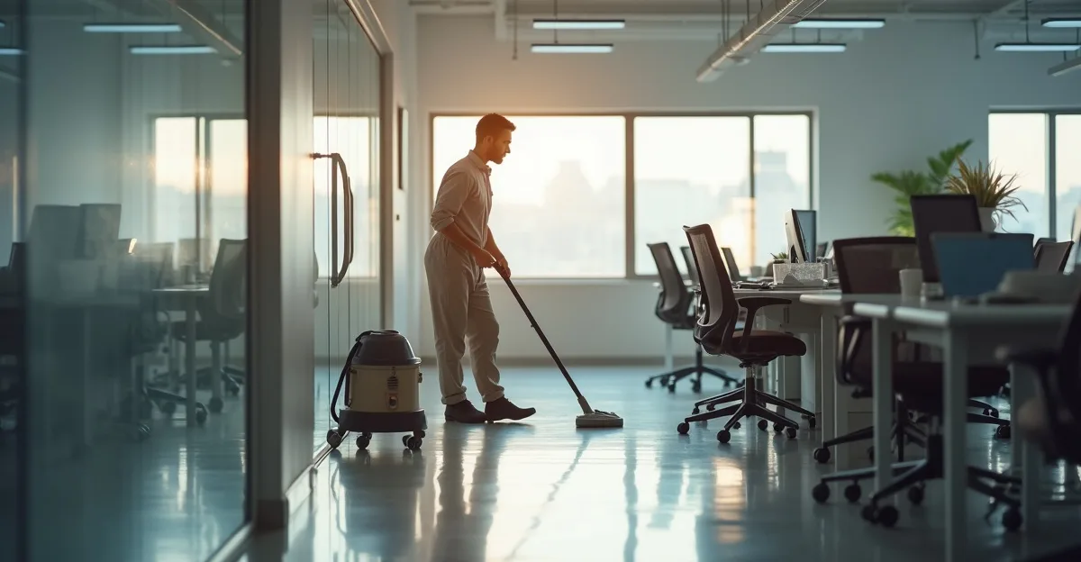 What does office cleaning involve?