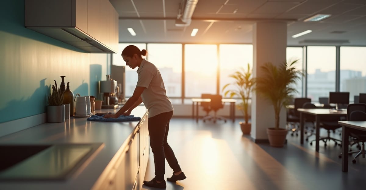 What is included in an office clean?