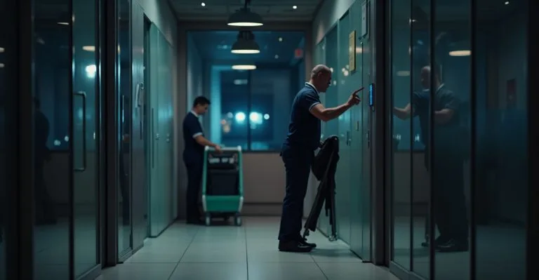 access control for office cleaners