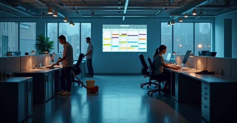 low-disruption office cleaning