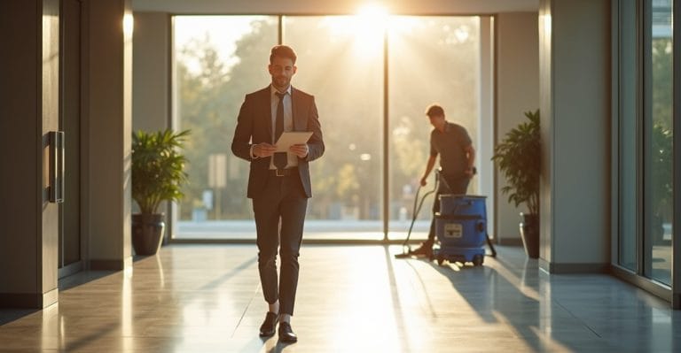 reviewing commercial cleaning services