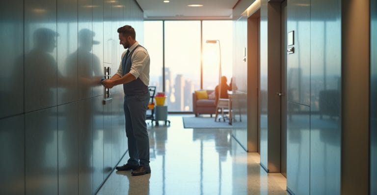 cleaning high-traffic offices